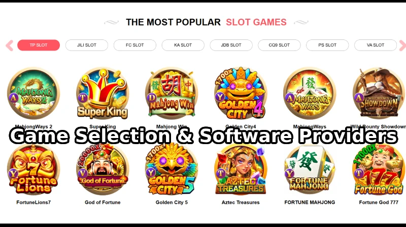 Game Selection & Software Providers
